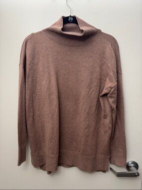 LOFT Dusty Rose Turtleneck Sweater
